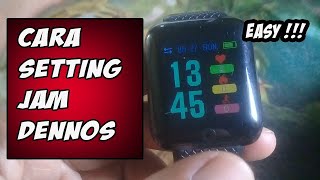 CARA SETTING JAM DENNOS SMARTWATCH [upl. by Jorey]