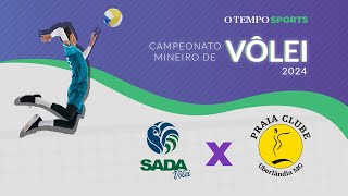 SADA CRUZEIRO x PRAIA CLUBE UBERLÂNDIA  AO VIVO E COM IMAGENS  CAMPEONATO MINEIRO CODEMGE 2024 [upl. by Rastus]