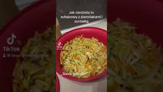 Real slavic girls diet kotlet schabowy z ziemniaczkami i surówką [upl. by Sammie]