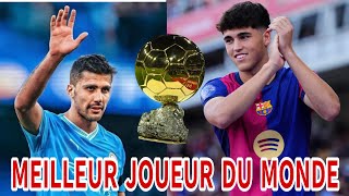 Un grand joueur du Barça donne déjà le ballon dor à RODRI quot Il est le meilleur au monde quot Paul [upl. by Atinev]