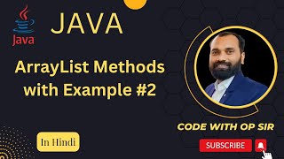 3 Collection ArrayList methods Part 2 in Java Hindi [upl. by Camel]