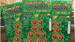 ⭐️ŚWIĄTECZNY KALENDARZ🎄premiera zdrapki lotto [upl. by Wendel]