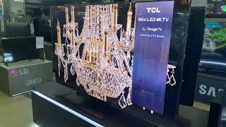 Impressive 4K TCL C845 Mini LED Google TV 2023 Demo [upl. by Yknarf]