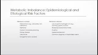 Metabolic AcidosisAlkalosis [upl. by Thane]