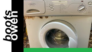 Cash prize How to check the coin trap on a vintage Hotpoint washing machine [upl. by Nymassej190]