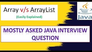 Difference between array and arraylist in javajava interview questions answerscollection framework [upl. by Atihana]