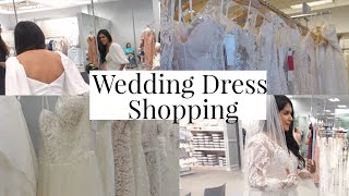 Wedding Dress Shopping at Davids Bridal  ALL UNDER 1k Trying 5 dresses amp loving all of them [upl. by Meryl766]