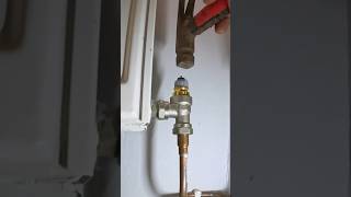 How to fix a radiator not getting hot Check the valve and give it a tap plumbing diy howto [upl. by Asiek]