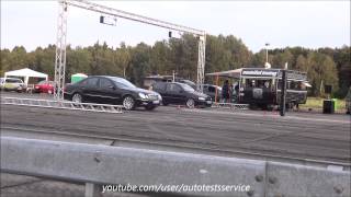 Mercedes C200 Kompressor W204 quarter mile 14 Meile Allstedt 2014 [upl. by Ioves733]