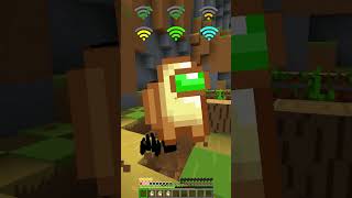 Totem of Undying vs Different WiFi shorts minecraft meme [upl. by Nodnas]