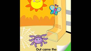 Itsy Bitsy Spider Childrens Song App  Top Best Apps For Kids [upl. by Sinnelg]