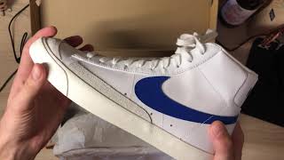 Nike Blazer Mid ‘77 Vintage Unboxing [upl. by Saville268]