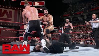 Braun Strowman turns on Roman Reigns during tag team main event Raw Aug 27 2018 [upl. by Socher]