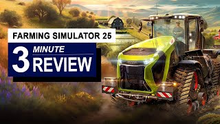 Farming Simulator 25 Review In 3 Minutes  GamingByte [upl. by Aisaim584]