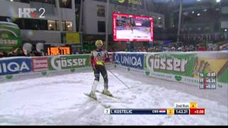 Schladming Svjetski skijaški kup  slalom 2012 Ivica Kostelić  drugi lauf [upl. by Eniale]