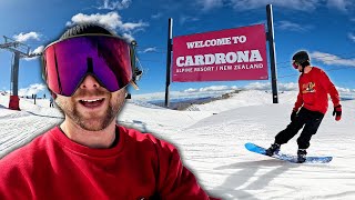 First Day Snowboarding in New Zealand [upl. by Gower]