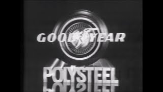 Goodyear Polysteel tire commercial black and white television version USA 1973 [upl. by Aihsot]