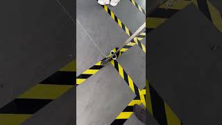 Universal black and yellow warning tape marking process goodtools to share [upl. by Llemar]