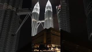 New Year 2021 at the Petronas Twin Towers here in Kuala Lumpur no fireworks  a YouTube shorts [upl. by Dnalor]