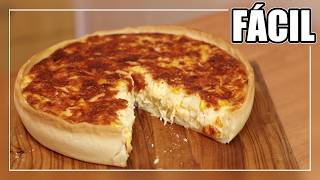 Tarta de QUESO Y CEBOLLA Receta Súper Fácil  QUICHE de CEBOLLA [upl. by Namsu]