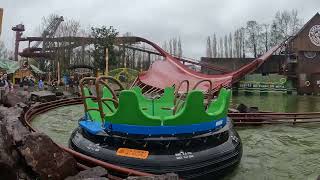 testing Amazonia new intamin rapid slide bellewaerde park [upl. by Aimet18]