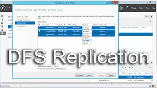 WINDOWS SERVER 2016  Configure DFS Replication [upl. by Sikes]