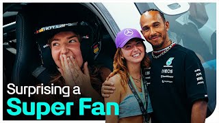 EPIC Monza Hot Lap and Surprise for F1 Super Fan 🤗 [upl. by Baskett]