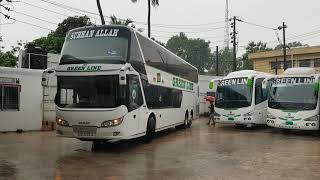 Green Line MAN 24460 double decker bus parking🙂 Luxurious buses of Bangladesh  MAN amp SCANIA bus😳 [upl. by Grosberg65]