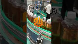 Display of bottling beer transportation line [upl. by Yffat]