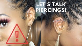 WATCH THIS BEFORE YOU GET A PIERCING HEALING AFTERCARE KELOIDSBUMPS [upl. by Aneeram]