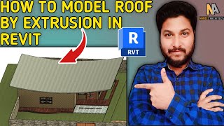 How To Model Roof by Extrusion in Revit  Tutorial urdu hindi 2024 [upl. by Stafani]