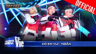 CÓ EM VUI  NGẮN chào sân bằng bản rap love đầy ngọt ngào  Rap Việt 2024 Live Stage [upl. by Rosette]