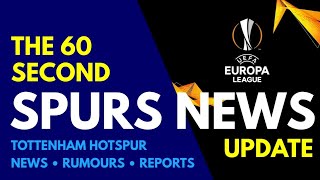 THE 60 SECOND SPURS NEWS UPDATE Postecoglou Names 23 Players in Europa League Squad No Spence [upl. by Kelley584]