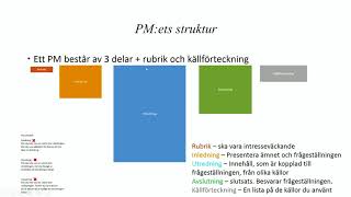 PM  inför nationella proven i svenska 3 och svenska som andraspråk 3  Vad är PM [upl. by Glialentn]