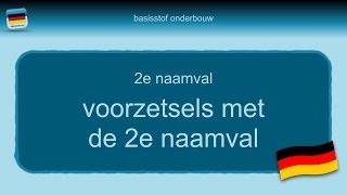 Bijles Duits grammatica 33 voorzetsels 2e naamval [upl. by Materse]