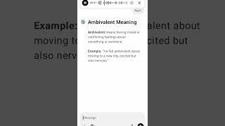 Ambivalent Meaning [upl. by Grannia]