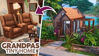 Grandpas Tiny Home 🌈  The Sims 4 Speed Build [upl. by Einot565]