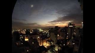 Sunset over Beirut Lebanon Time Lapse Video [upl. by Aitital]