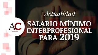 ⚠️ ¿Aumenta realmente el Salario Mínimo para 2019 en España [upl. by Glasgo]