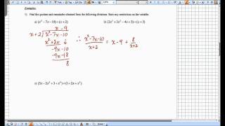 Lesson 35  Dividing Polynomials [upl. by Aieki29]