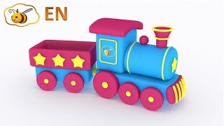 Trains for children Choo choo train from a surprise egg Educational cartoon for kids [upl. by Conley]