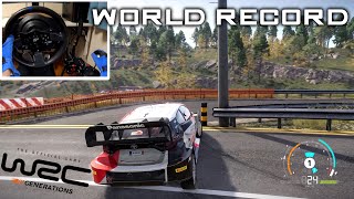 World Record Rally Japan Shinshiro Rally1  WRC Generations  T300RS  TH8A 4K60FPS [upl. by Fisuoy]