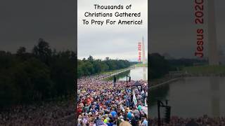 Hallelujah Thousands Gathered To Pray For America gospelmusic christianworship christianrevival [upl. by Owades32]