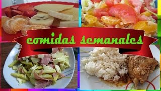 COMIDAS DE LA SEMANA LOS ROLES DE EDY [upl. by Airdnazxela]