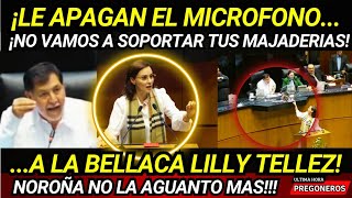 ¡LE APAGAN EL MICROFONO A LA BELLACA NO VAMOS A SOPORTAR TUS MAJADERIAS NOROÑA CALLA A TELLEZ [upl. by Vincenz]