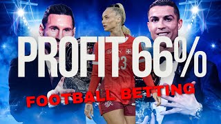 Football Betting Strategy 66 GOALS IN MATCH STRIKE RATE Profitable [upl. by Namsaj]