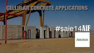 Cellular Concrete production for Buildings  Isoltech [upl. by Nnanaej]