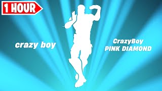 Fortnite Crazy Boy Emote 1 Hour CrazyBoy  PINK DIAMOND [upl. by Means232]