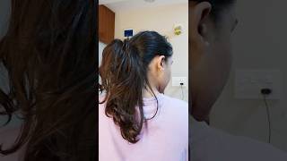 Try this ✅️ scrunchi half ponytail hairstyle hairtok haircare hair hairtutorial ytshorts [upl. by Zebaj]