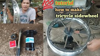 tutorialhow to make tricycle sidewheelsidecar sidewheel [upl. by Nnilsia]